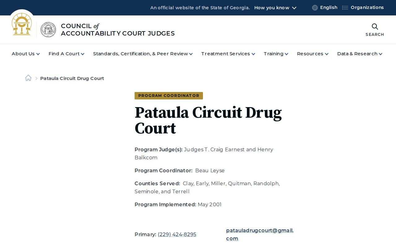 Clay County Court Dates Pataula circuit calendar context