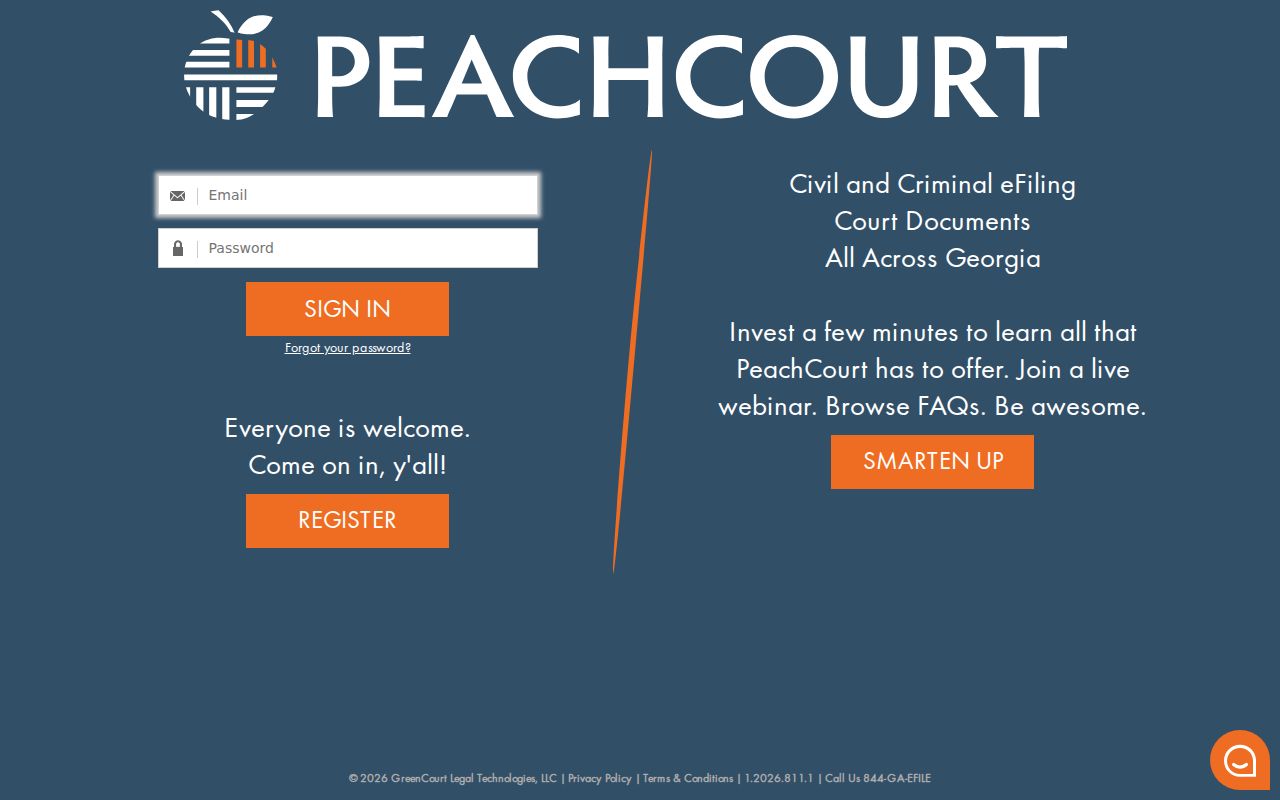 Clay County criminal docket PeachCourt access