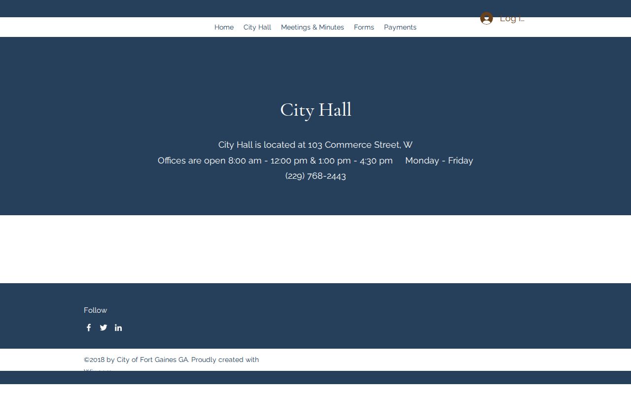 Fort Gaines court docket City Hall citation-routing location