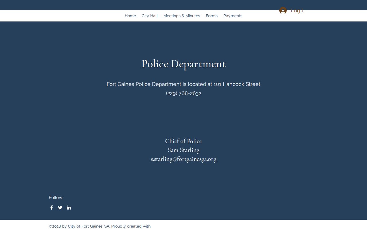 Fort Gaines traffic court docket public-safety contact location