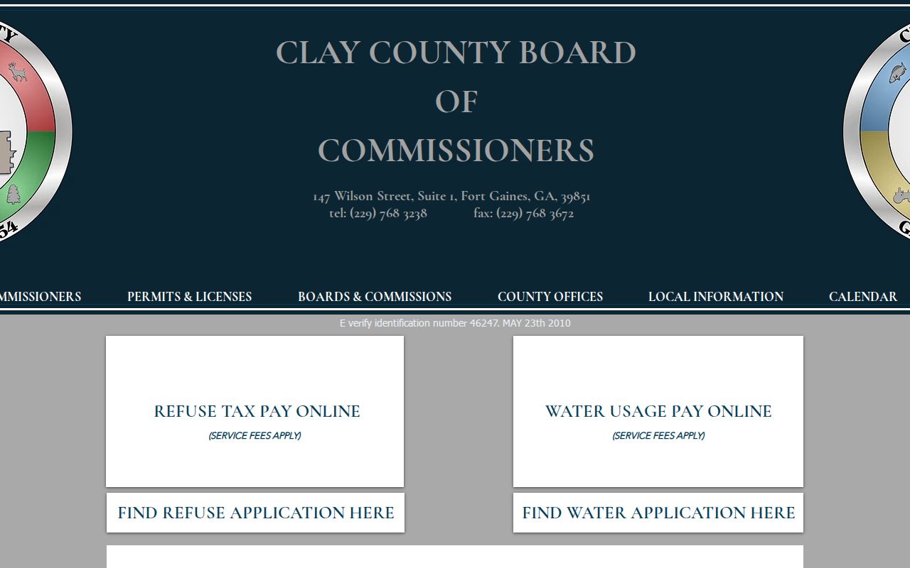 Clay County court docket county government setting